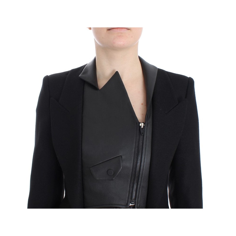 KAALE SUKTAE Elegante monochrome Blazerjacke mit Reißverschluss
