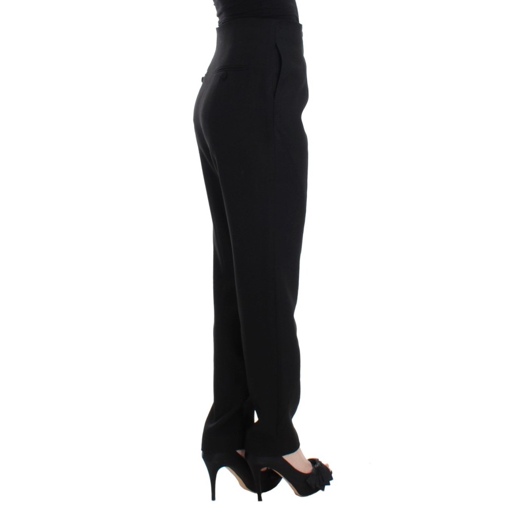 KAALE SUKTAE Elegante Schwarze Hose mit hoher Taille