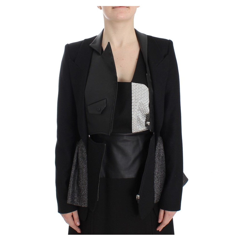 KAALE SUKTAE Elegante monochrome Blazerjacke mit Reißverschluss
