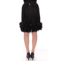 Dolce & Gabbana Eleganter schwarzer Seidenrock für Abende
