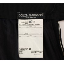 Dolce & Gabbana Eleganter schwarzer Seidenrock für Abende