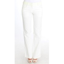 Ermanno Scervino Schicke weiße gestreifte Straight Fit Hose