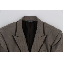 Ermanno Scervino Schicke weiße gestreifte Straight Fit Hose