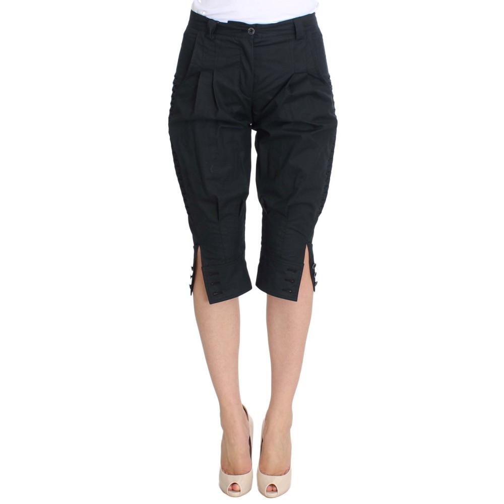 Ermanno Scervino Schicke blaue Freizeithose aus Baumwolle