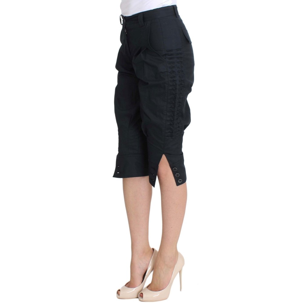 Ermanno Scervino Schicke blaue Freizeithose aus Baumwolle