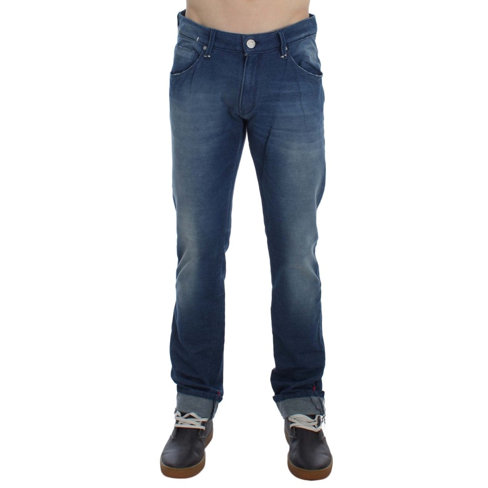 Acht Slim Fit Blue Wash Italian Denim