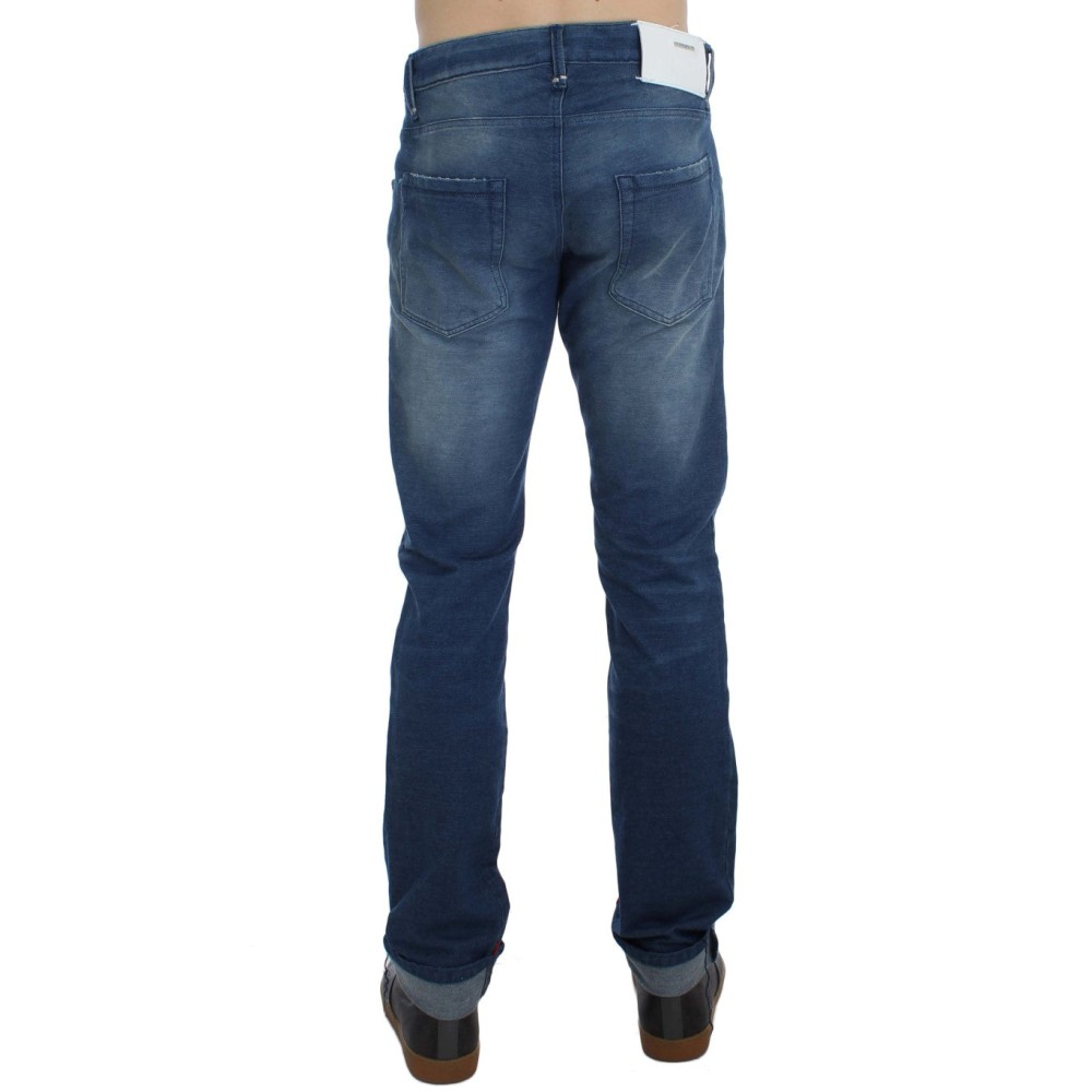 Acht Slim Fit Blue Wash Italian Denim