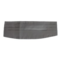 Dolce & Gabbana Eleganter Kummerbund aus grauer Seide