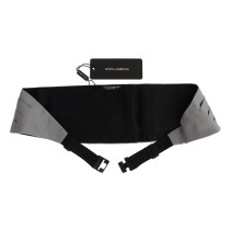 Dolce & Gabbana Eleganter Kummerbund aus grauer Seide