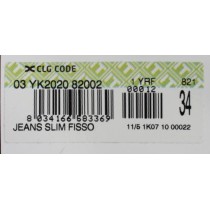 Acht Glatte graue Slim Fit italienische Herrenjeans