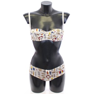 Dolce & Gabbana Elegantes weißes Seemannsunterwäsche-Set mit Druck