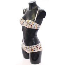 Dolce & Gabbana Elegantes weißes Seemannsunterwäsche-Set mit Druck