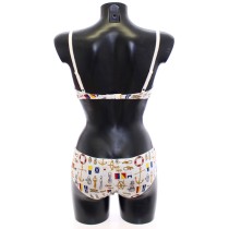 Dolce & Gabbana Elegantes weißes Seemannsunterwäsche-Set mit Druck