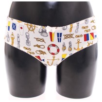 Dolce & Gabbana Elegantes weißes Seemannsunterwäsche-Set mit Druck
