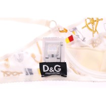 Dolce & Gabbana Elegantes weißes Seemannsunterwäsche-Set mit Druck