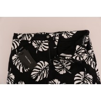 Dolce & Gabbana Elegante weiße Mini-Bluse mit Spitzenverzierung