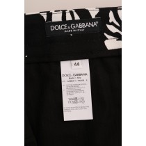 Dolce & Gabbana Slim Fit Knöchelhose mit Blattdruck