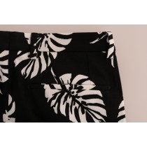 Dolce & Gabbana Slim Fit Knöchelhose mit Blattdruck