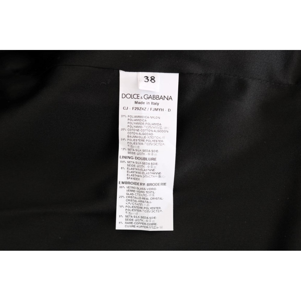 Dolce & Gabbana Schicke kurze Trenchcoat-Jacke in Schwarz und Blau