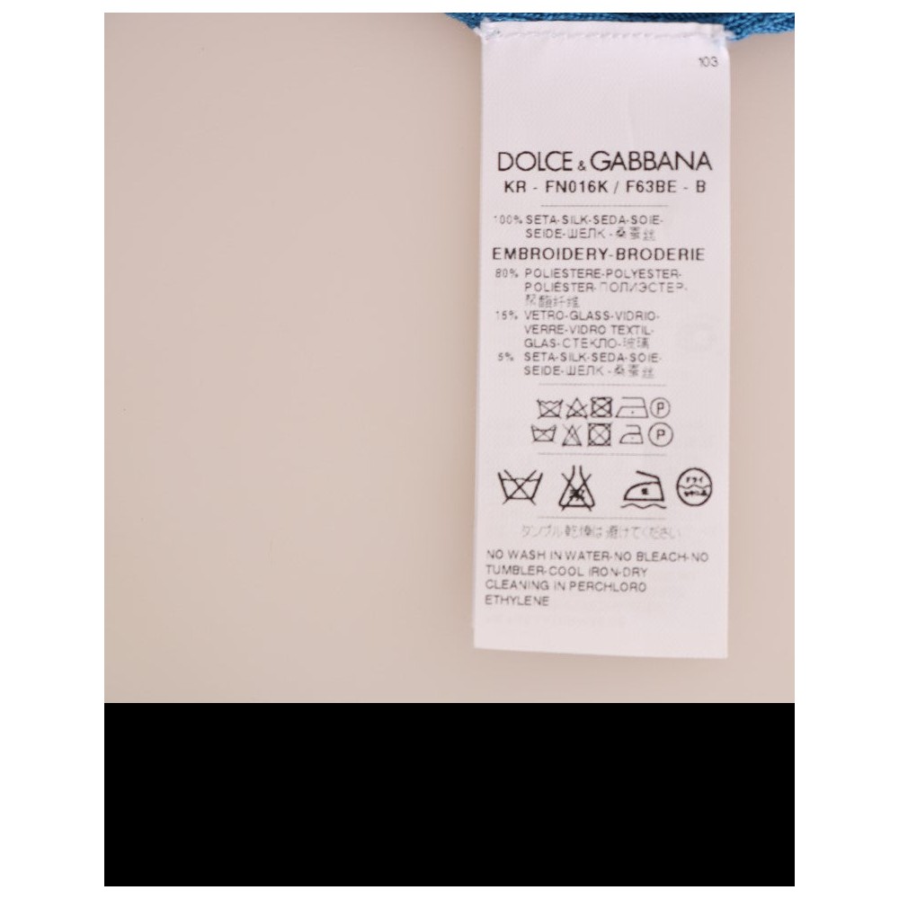 Dolce & Gabbana Märchenhafte Bluse aus bestickter Seide