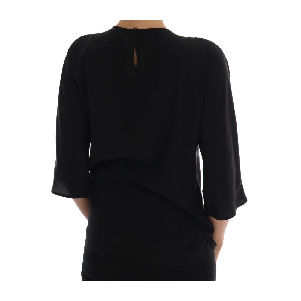 Dolce & Gabbana Märchenhafte Bluse aus bestickter Seide