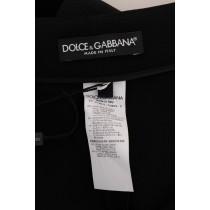 Dolce & Gabbana Elegante High-Waist-Knöchelhose mit Goldverzierung