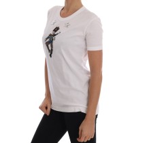 Dolce & Gabbana Paillettenbesetztes Märchen T-Shirt aus Baumwolle