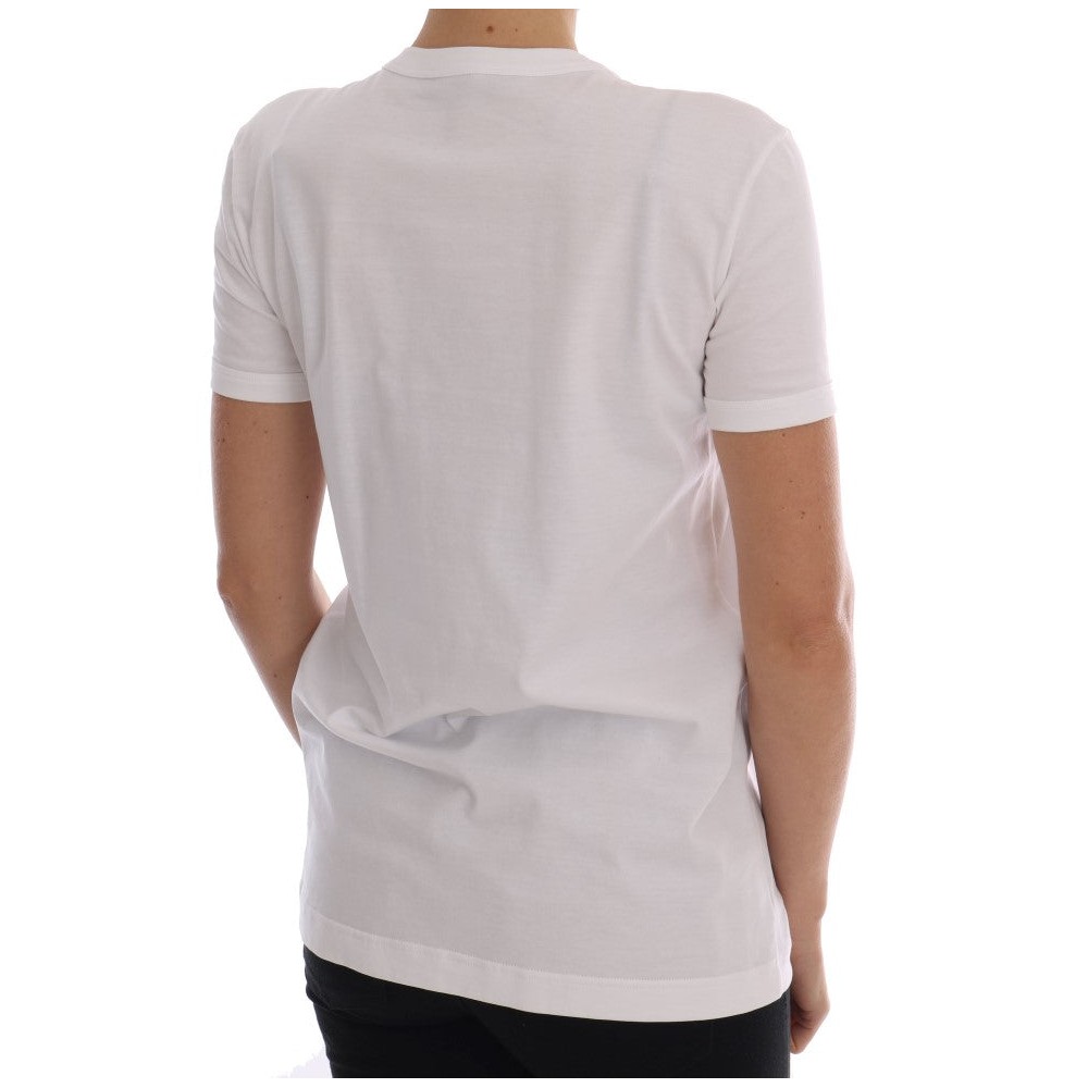 Dolce & Gabbana Paillettenbesetztes Märchen T-Shirt aus Baumwolle