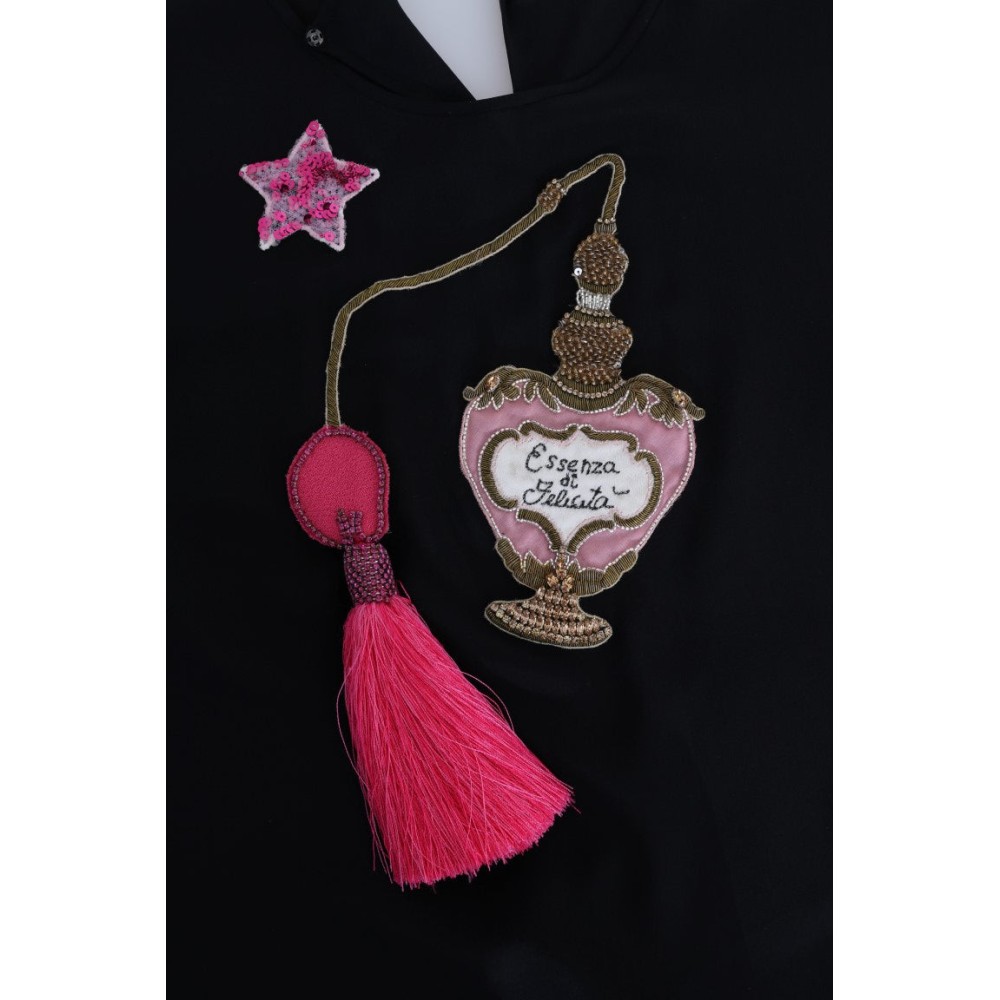 Dolce & Gabbana Märchenhafte Bluse aus bestickter Seide