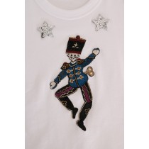 Dolce & Gabbana Paillettenbesetztes Märchen T-Shirt aus Baumwolle