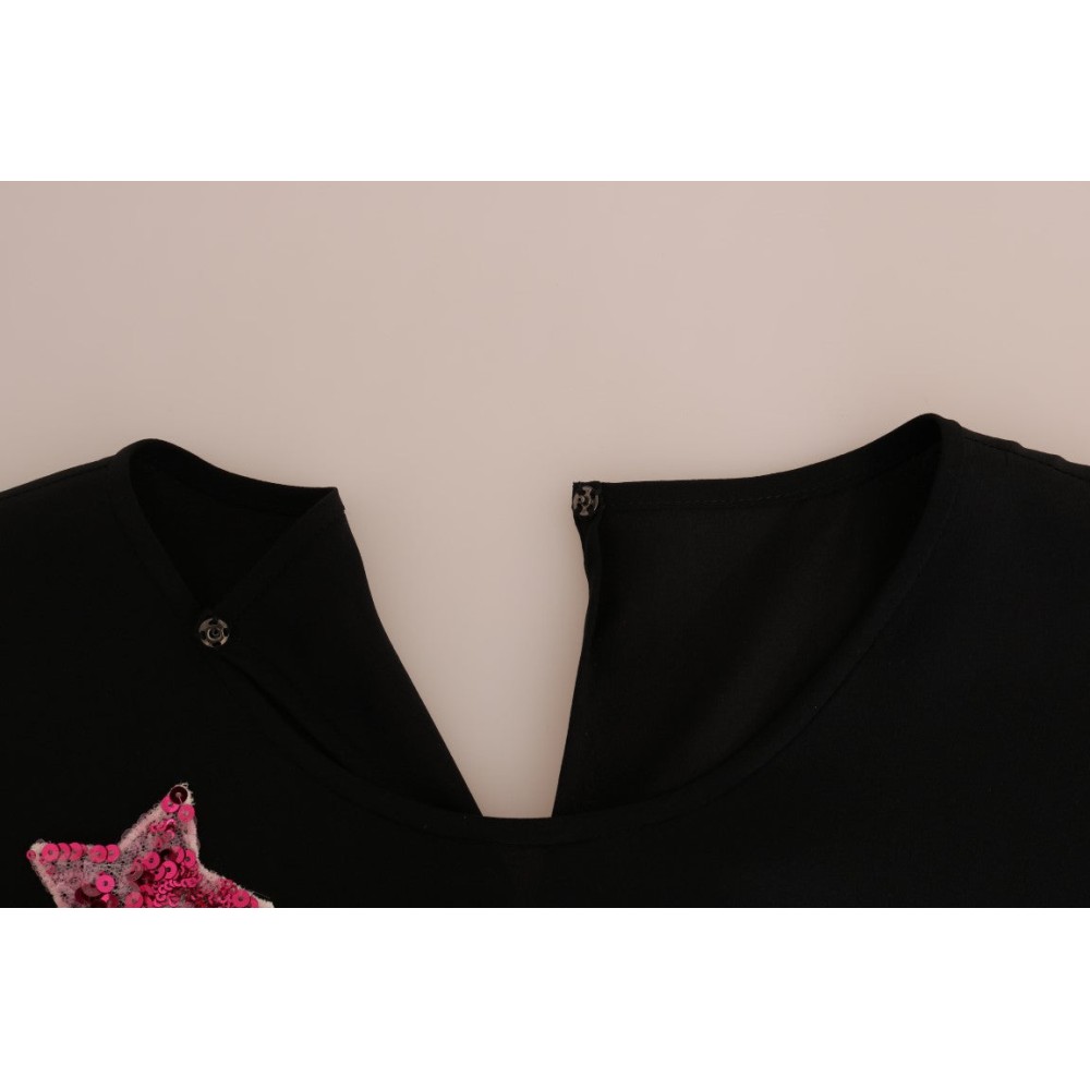 Dolce & Gabbana Märchenhafte Bluse aus bestickter Seide