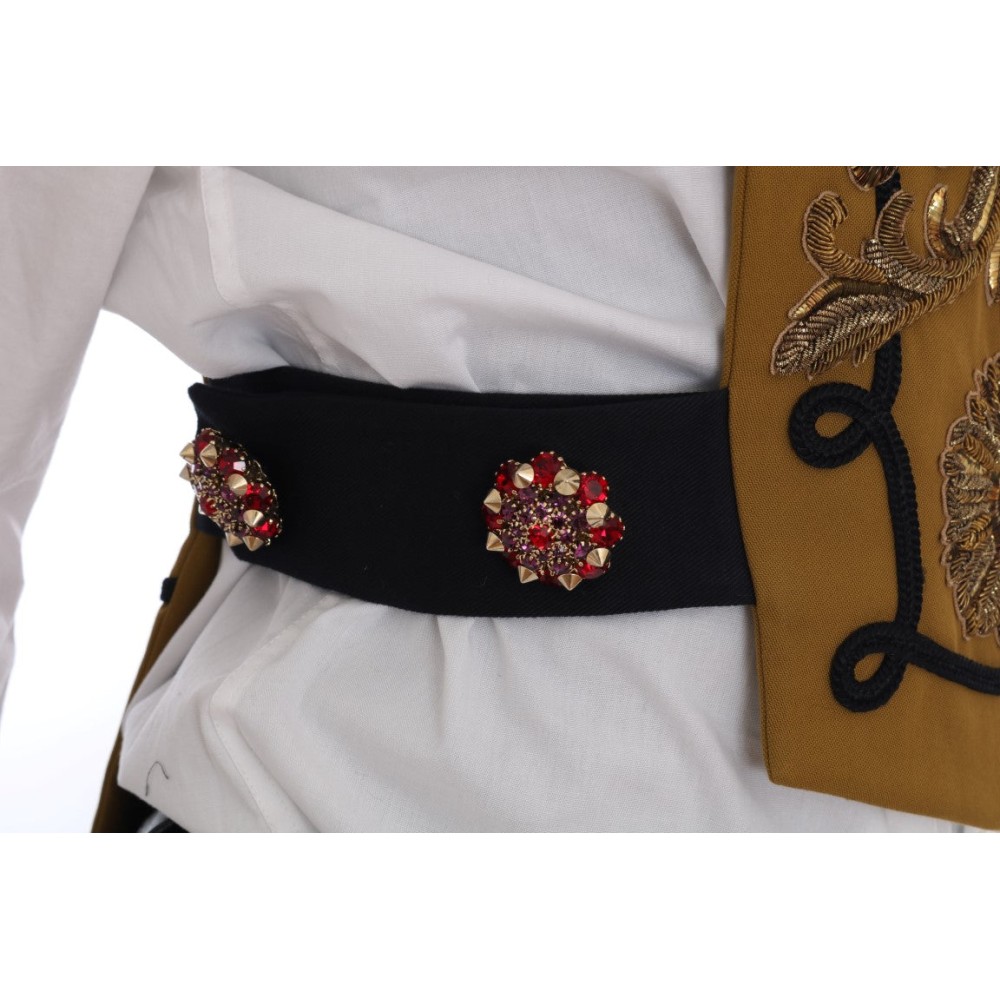 Dolce & Gabbana Laufsteg verschönert Kristall Kreuz Weste