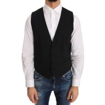 Dolce & Gabbana Elegante, schmal geschnittene formelle Weste in Schwarz