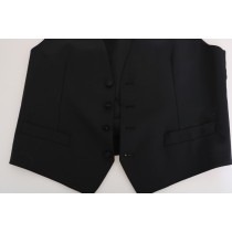 Dolce & Gabbana Elegante, schmal geschnittene formelle Weste in Schwarz