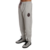 Billionaire Italian Couture Elegantes graues Sweatshirt-Ensemble mit Kapuze