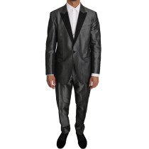 Dolce & Gabbana Eleganter grau gemusterter Martini-Anzug