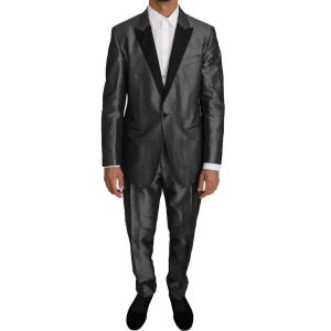 Dolce & Gabbana Eleganter grau gemusterter Martini-Anzug