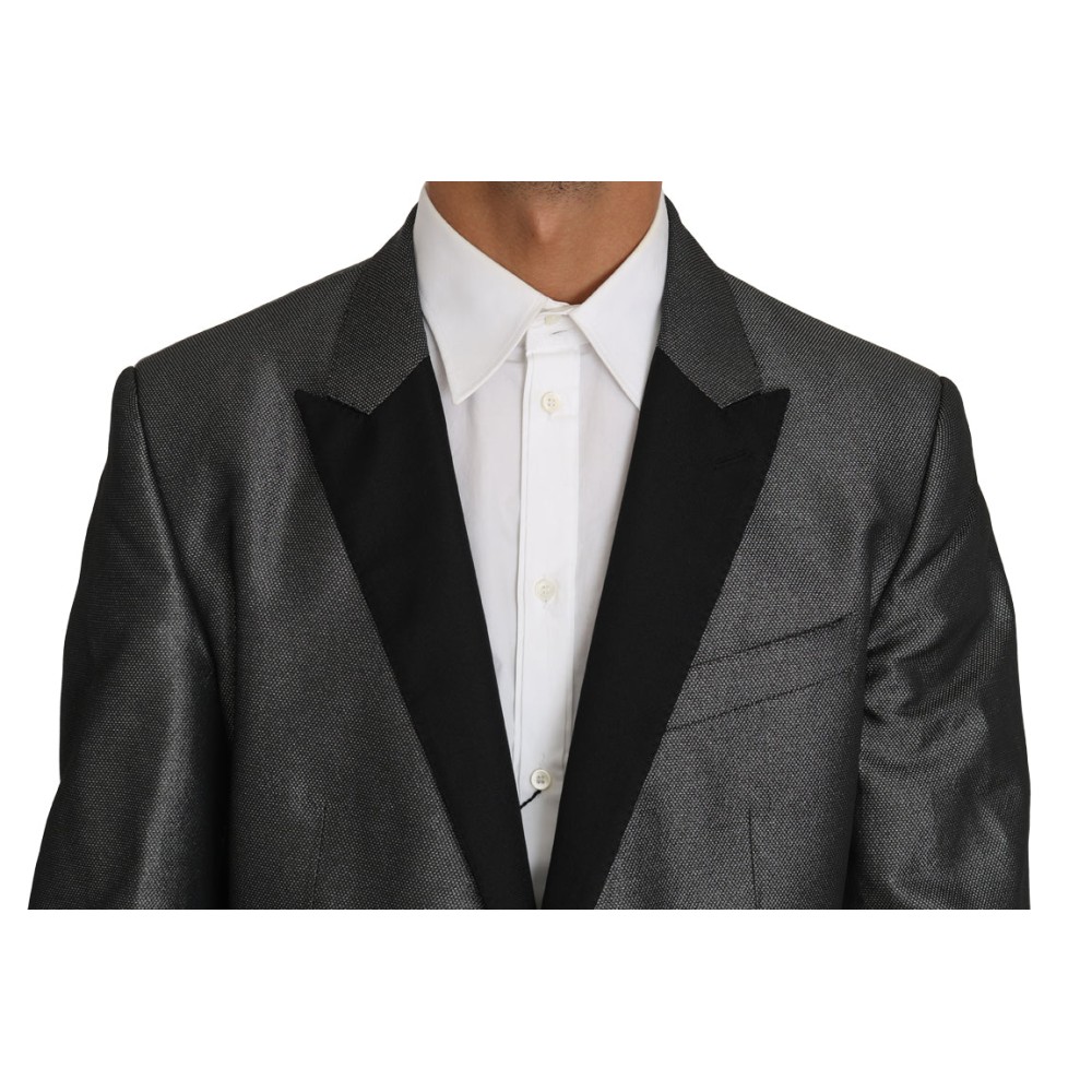 Dolce & Gabbana Eleganter grau gemusterter Martini-Anzug