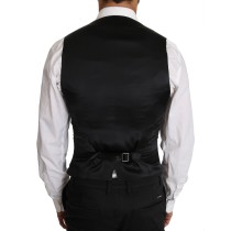 Dolce & Gabbana Elegante doppelreihige Slim Fit Wollweste