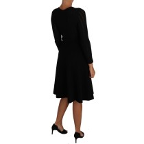 Dolce & Gabbana Elegantes Schwarzes Etuikleid aus Strick