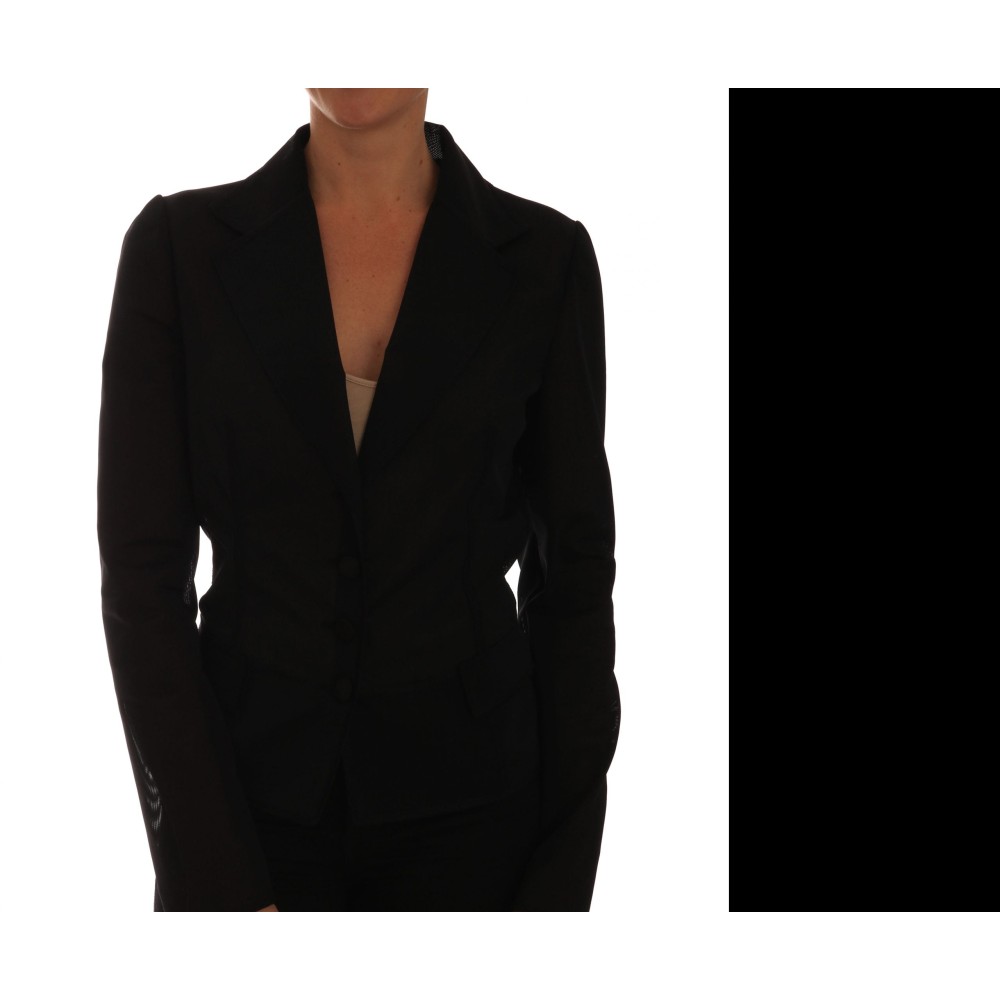 Dolce & Gabbana Elegante Seidenbluse mit Rundhalsausschnitt und Applikationen