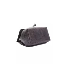 Pompei Donatella Graue Leder Damen Handtasche
