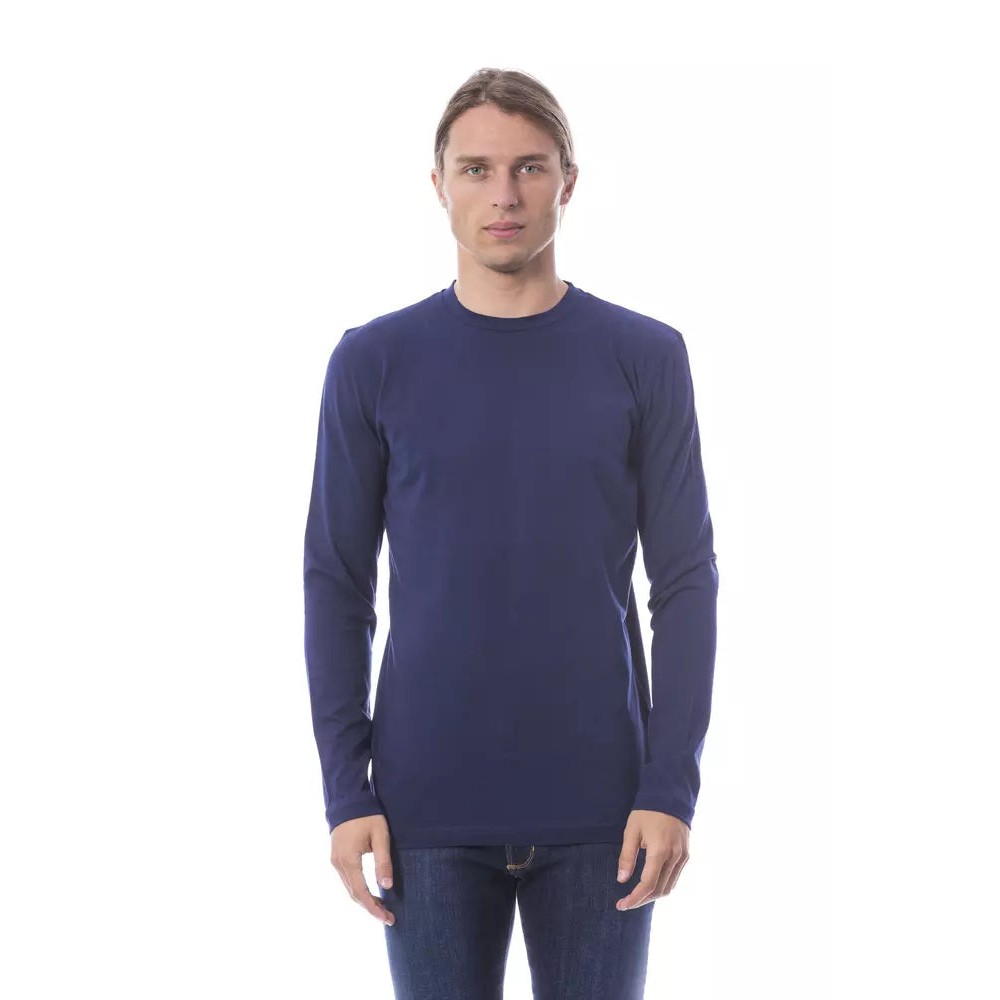 Verri Blau Baumwolle Männer T-Shirt
