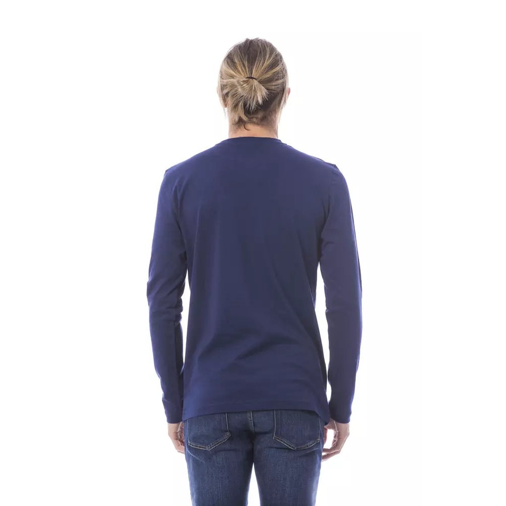 Verri Blau Baumwolle Männer T-Shirt
