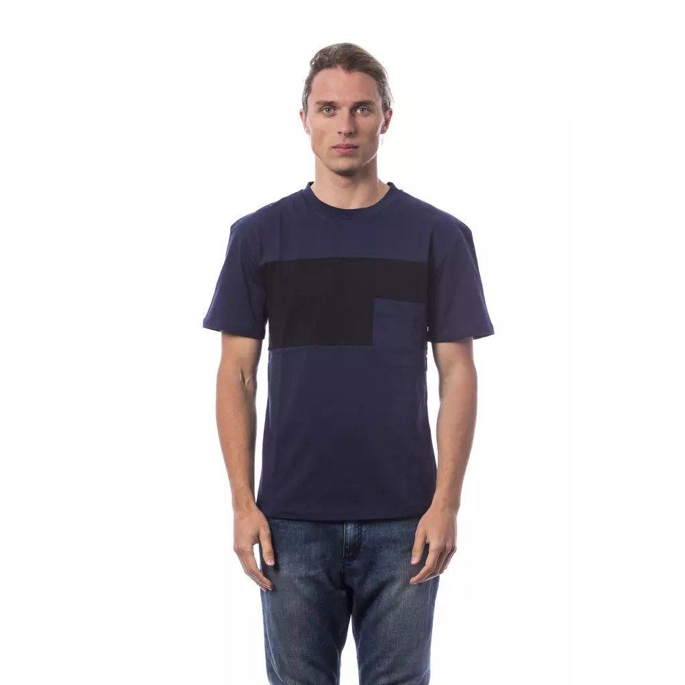 Verri Blau Baumwolle Männer T-Shirt