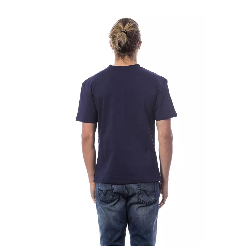Verri Blau Baumwolle Männer T-Shirt