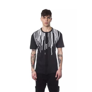 Nicolo Tonetto Schwarzes Baumwolle Männer T-Shirt