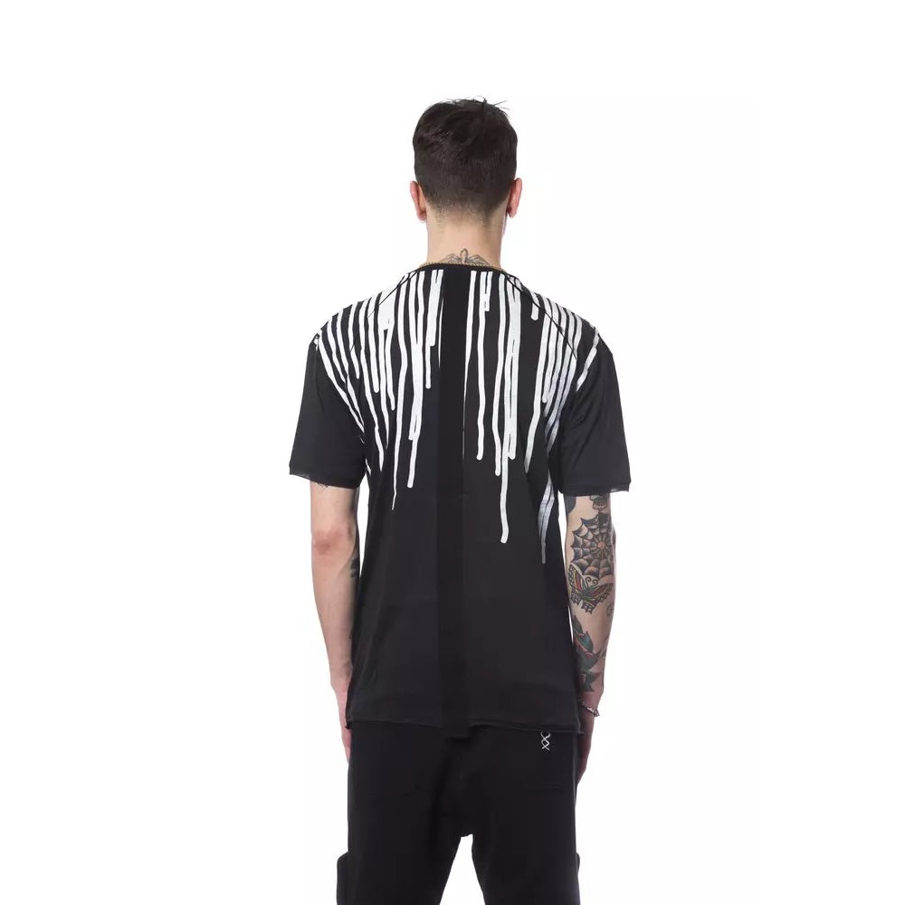 Nicolo Tonetto Schwarzes Baumwolle Männer T-Shirt
