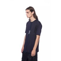 Nicolo Tonetto Blau Baumwolle Männer T-Shirt