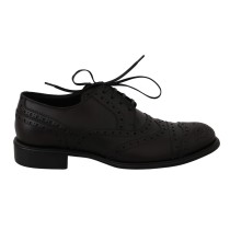 Dolce & Gabbana Elegante Bordeaux Wingtip Derby Schuhe